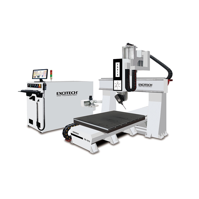 3D 5 அச்சு CNC மரம் அரைக்கும் இயந்திரம் 5 அச்சு வேலை செய்யும் மையம்
