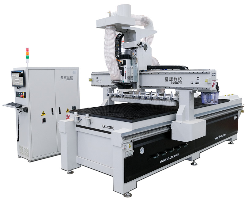 CNC EK-C தொடர் லீனியர் ப்ரீ லேபிளிங் கருவி மாற்றும் கூடு கட்டும் இயந்திரம்