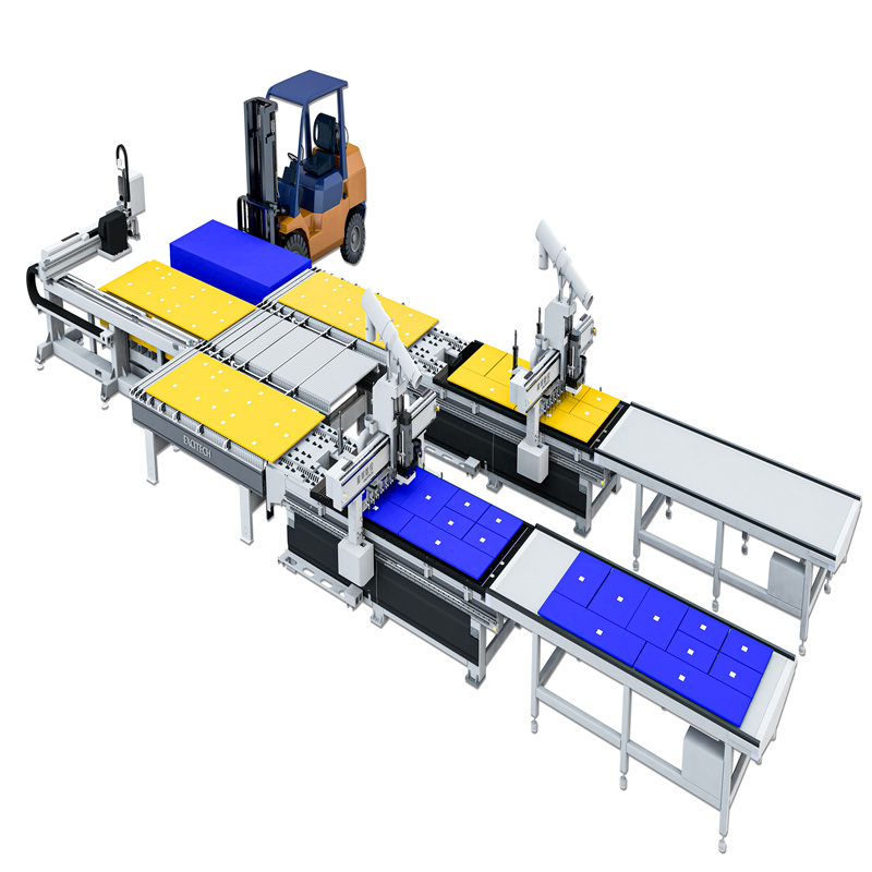 மரவேலை CNC நுண்ணறிவு மரச்சாமான்கள் தொழிற்சாலை கூடு கட்டும் அலகு